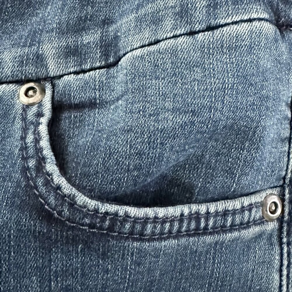 LISETTE L Montreal Betty Pearl Beaded PULL ON Cropped Skinny Jeans 30" Waist - Picture 7 of 9